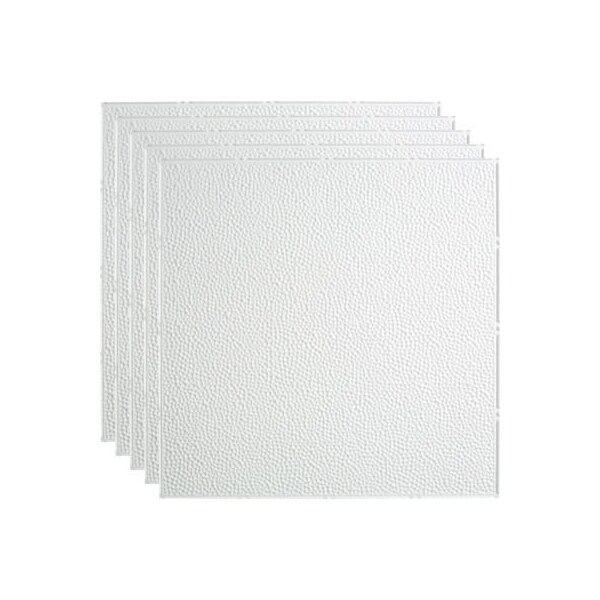 Acoustic Ceiling Products Fasade Border Fill - 23-3/4" x 23-3/4" PVC Lay In Tile in Matte White - PL5901 - main